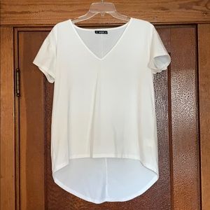 White high low shirt